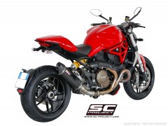 SC Project Carbon Oval Auspuff fr Ducati Monster 1200 bis Bj. 2016
